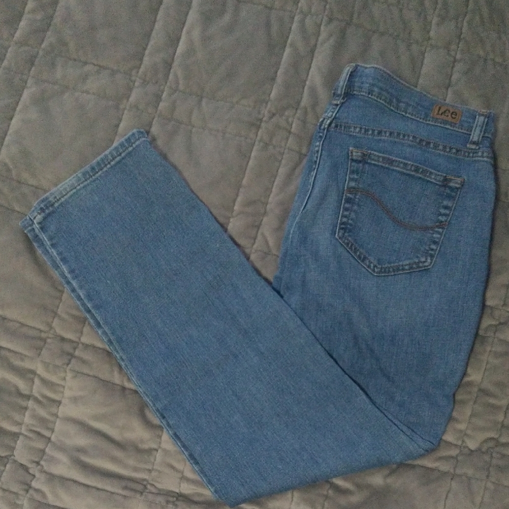 Lee Blue Straight Leg Jeans Classic Style